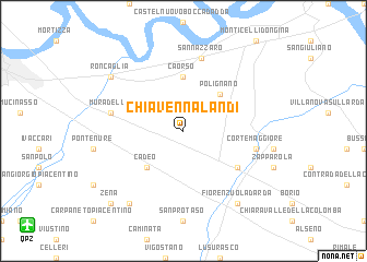 map of Chiavenna Landi