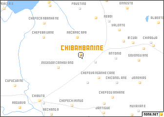 map of Chibambanine