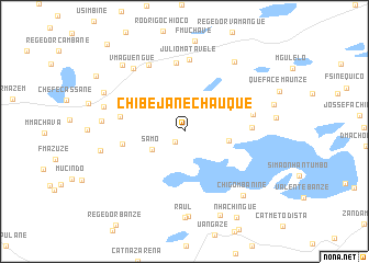 map of Chibejane Chaúque