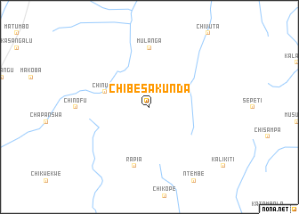 map of Chibesakunda