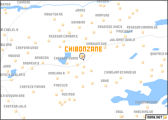 map of Chibonzane