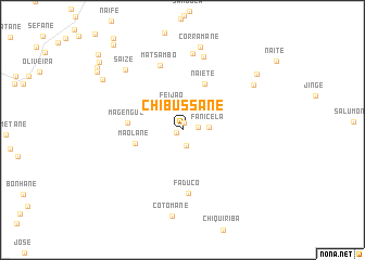 map of Chibussane