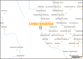 map of Chibuye Mwando