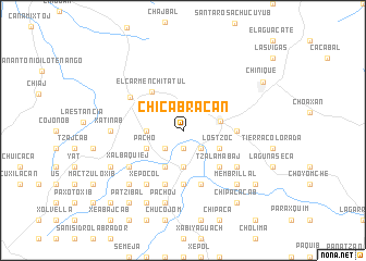 map of Chicabracán