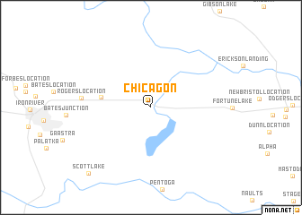 map of Chicagon