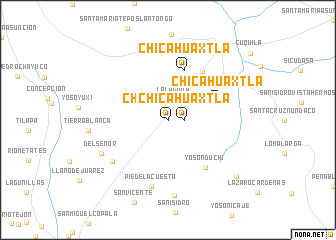 map of Chicahuaxtla