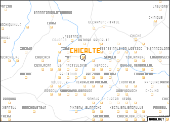 map of Chicalté