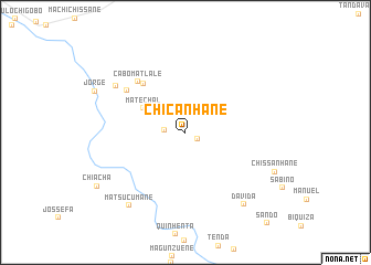 map of Chiçanhane