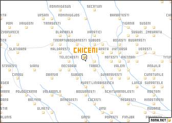 map of Chiceni