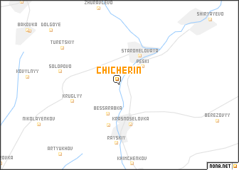 map of Chichërin