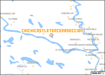 map of Chichicostle Tercera Sección