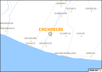 map of Chichimecas