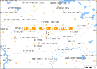map of Chichonal Primera Sección