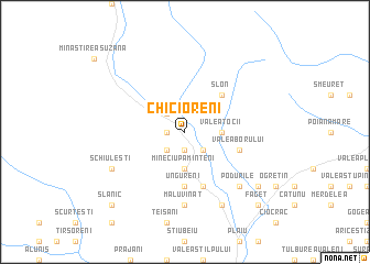 map of Chicioreni