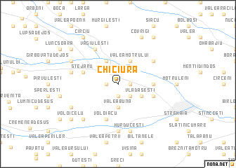 map of Chiciura