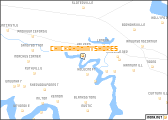 map of Chickahominy Shores