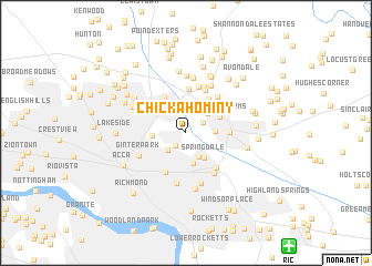 map of Chickahominy