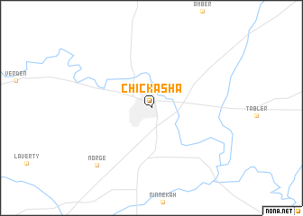 map of Chickasha