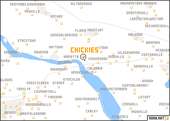 map of Chickies