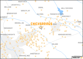 map of Chick Springs