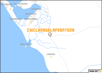 map of Chiclana de la Frontera