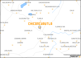 map of Chiconcuautla