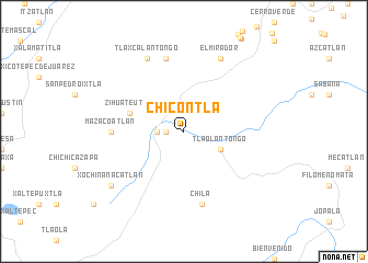 map of Chicontla