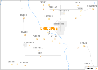 map of Chicopee