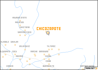 map of Chico Zapote