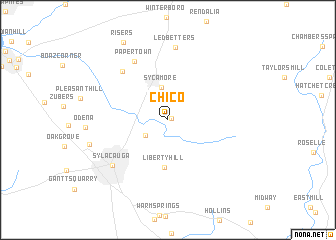 map of Chico