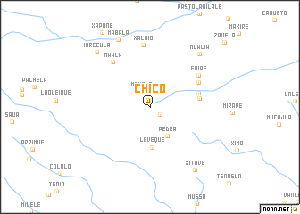 map of Chico
