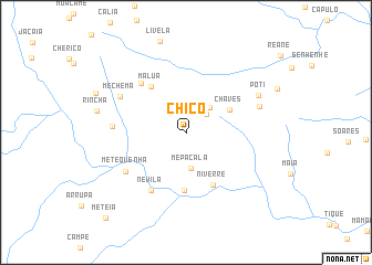 map of Chico