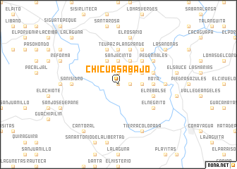 map of Chicúas Abajo