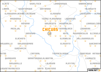 map of Chicúas