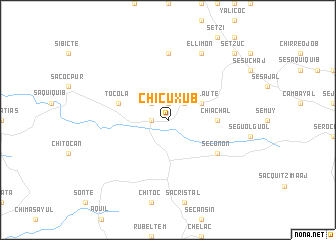 map of Chicuxub