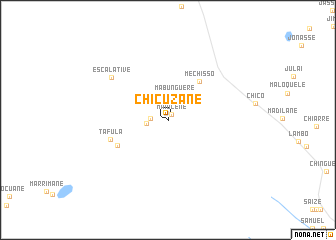 map of Chicuzane