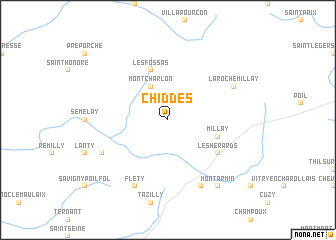 map of Chiddes