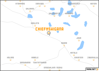 map of Chief Mswigana