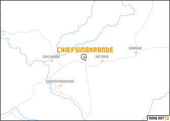 map of Chief Sinampande