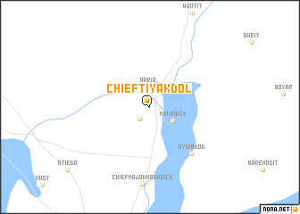 map of Chief Tiyak Dol