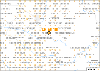 map of Chien-min