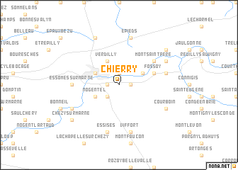 map of Chierry