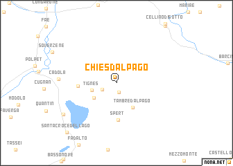 map of Chies dʼAlpago