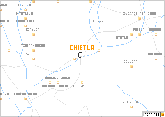 map of Chietla