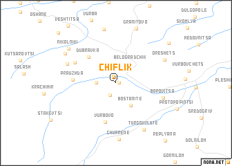 map of Chiflik