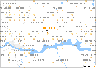 map of Chiflik