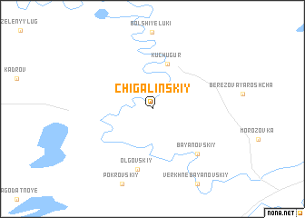 map of Chigalinskiy