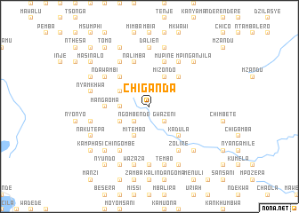 map of Chiganda