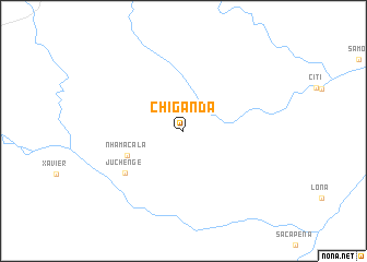 map of Chiganda