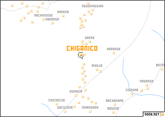 map of Chiganiço